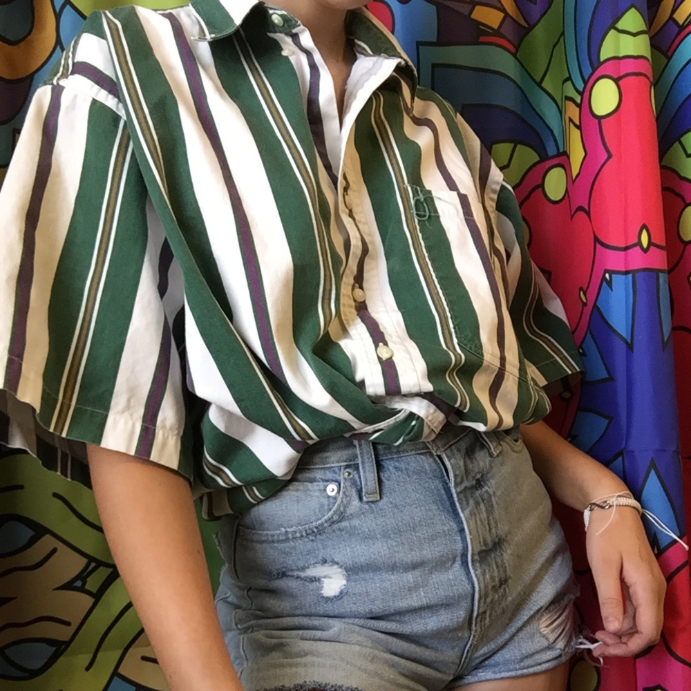 vintage oversize collared shirt